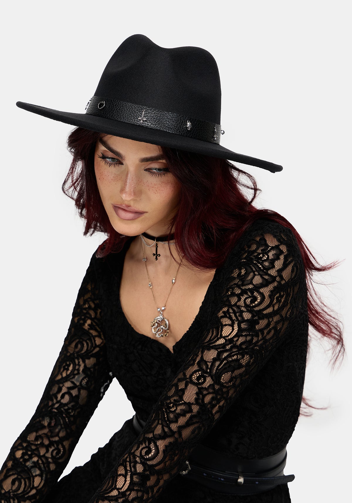 Prudy Charm Ribbon Fedora Hat