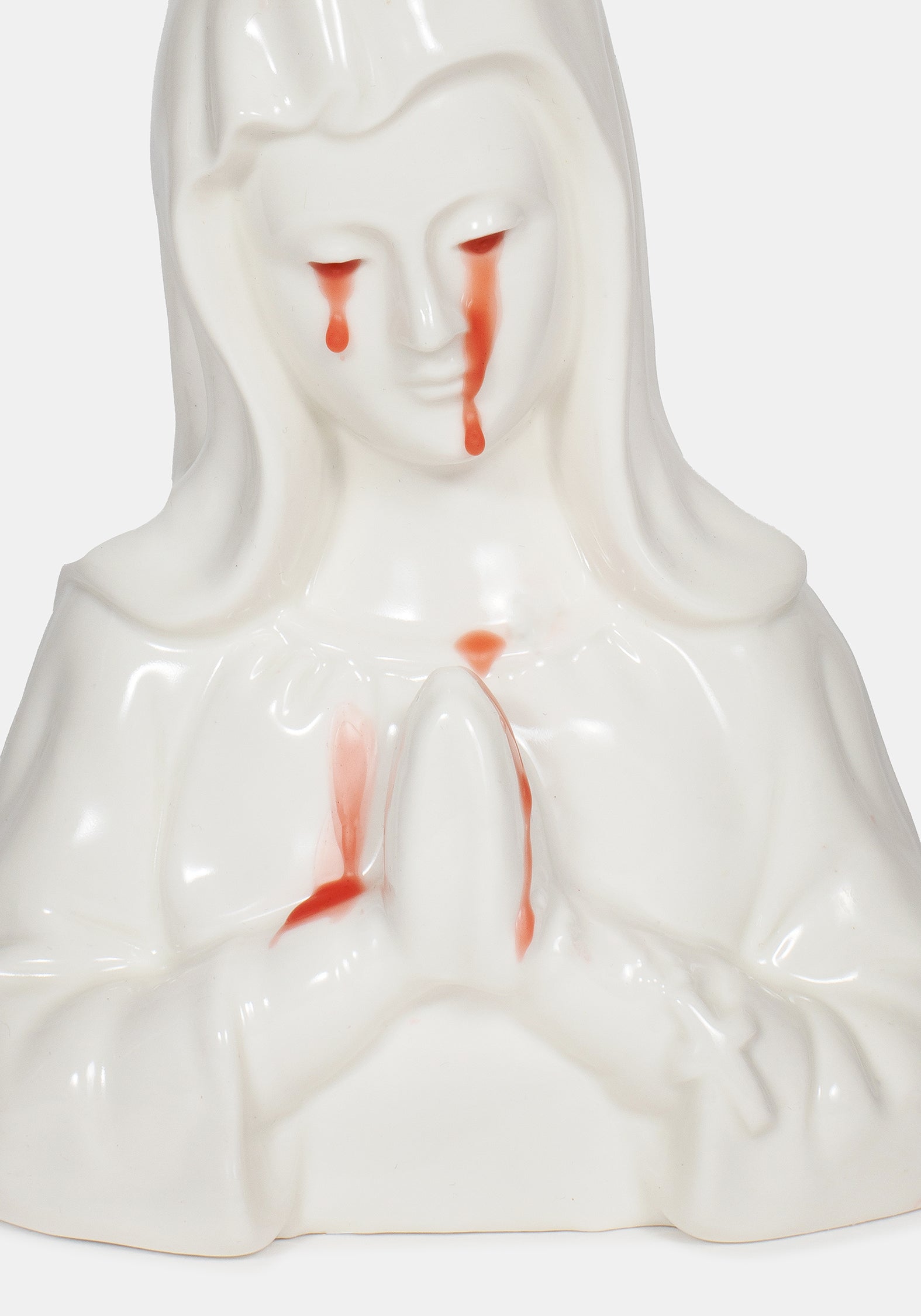 Crying Mary Candle Holder