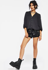 Isidora Embroidered Button Up Blouse