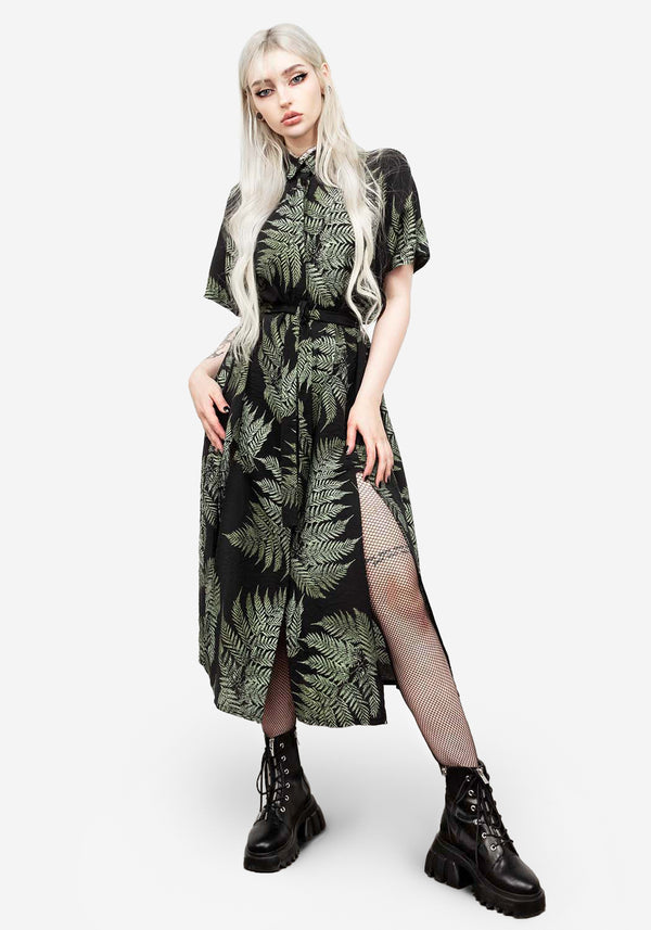 Fern Midi Shirt Dress