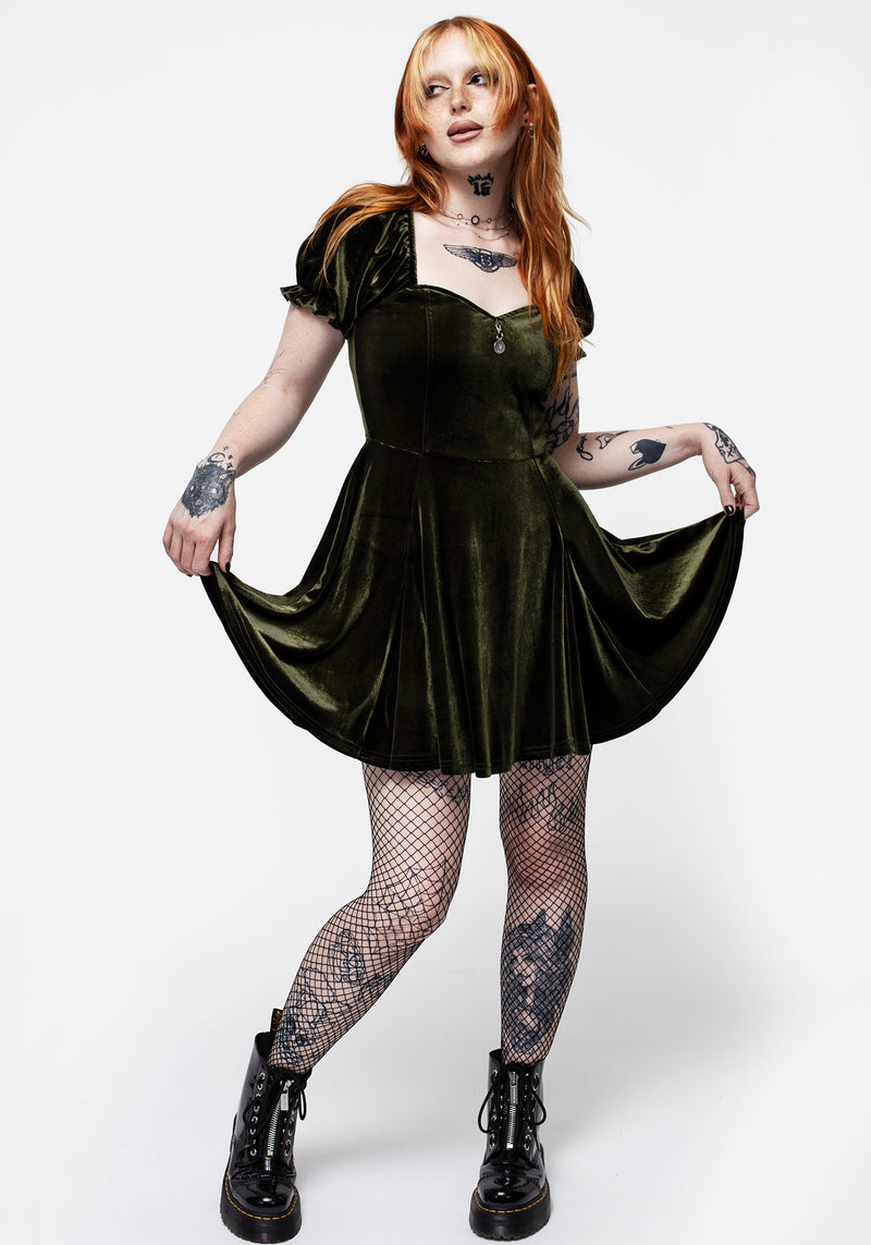 Verdant Corset Mini Dress