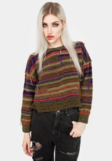 Sundew Striped Chenille Jumper