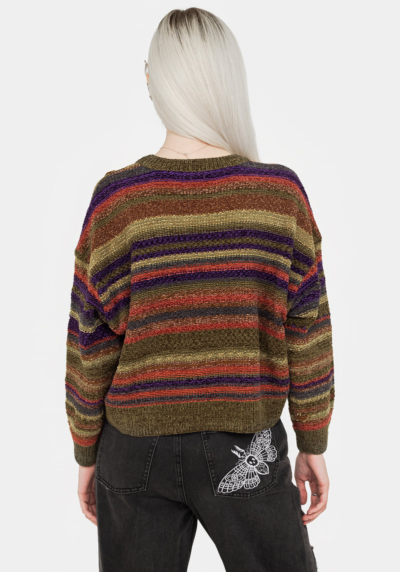 Sundew Striped Chenille Jumper