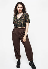 Vasilisa Button Up Crop Top