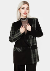 Checkmate Spliced Oversized Blazer