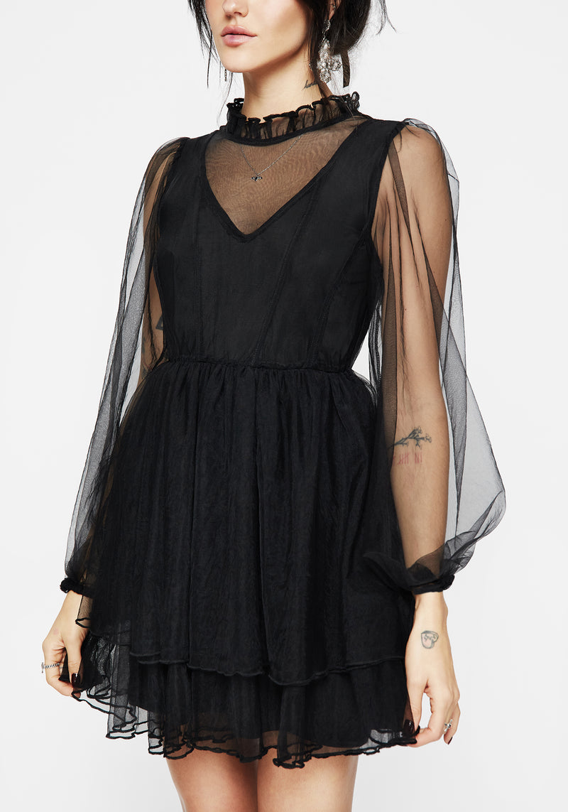 Headhunter Frill Neck Mini Dress