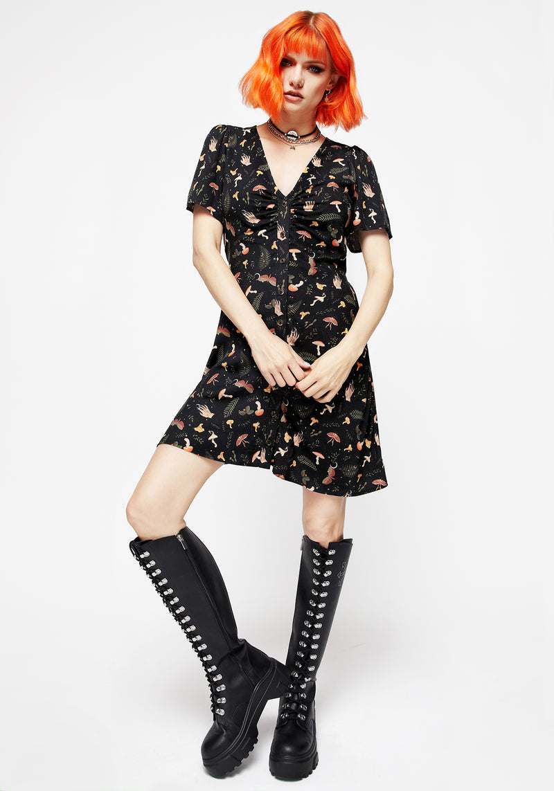 Liviana Button Up Mini Dress