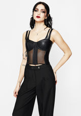 Loretta Mesh Cut Out Corset