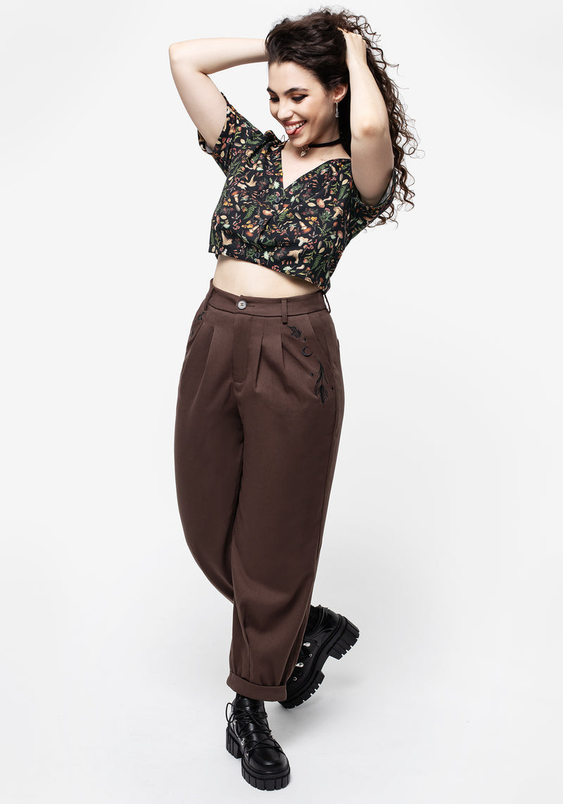 Dianne Embroidered Balloon Trousers