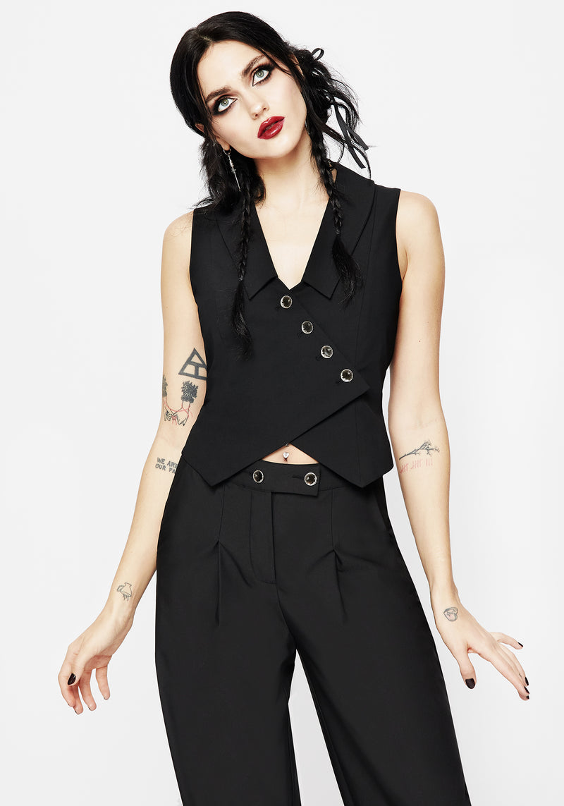 Moonage Asymmetric Waistcoat