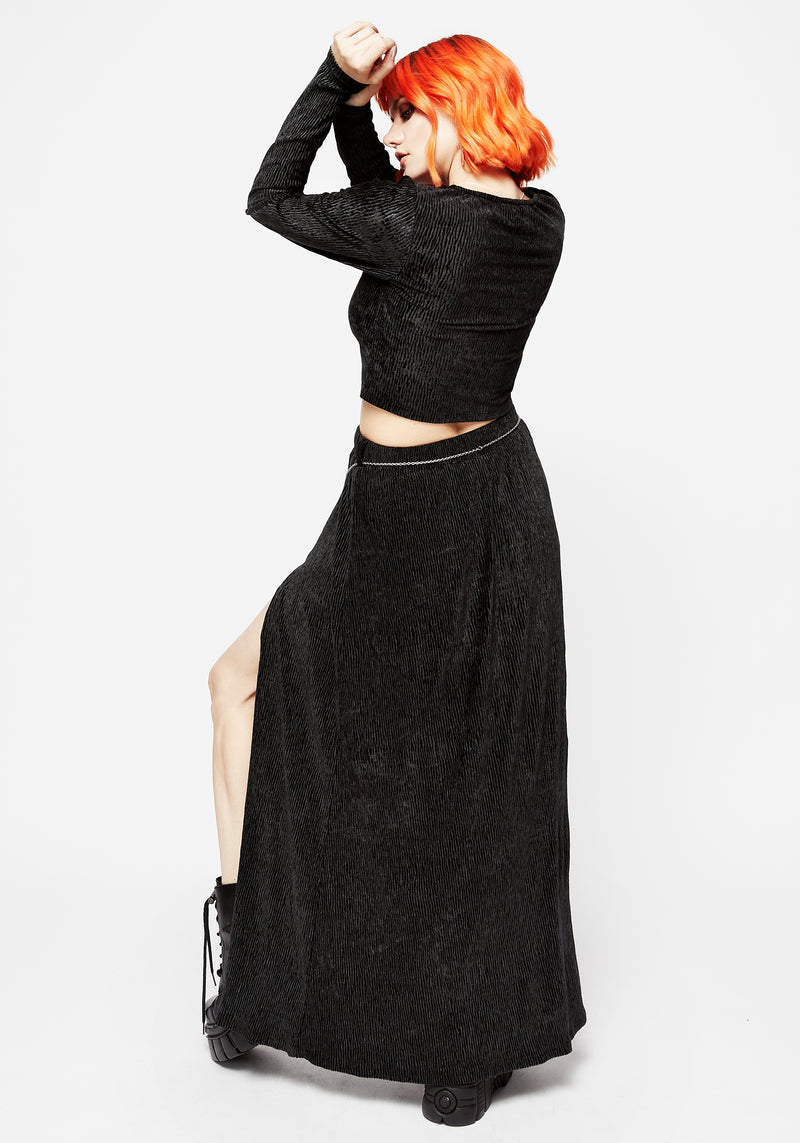 Thekla Co-Ord Split Maxi Skirt With Charm Belt