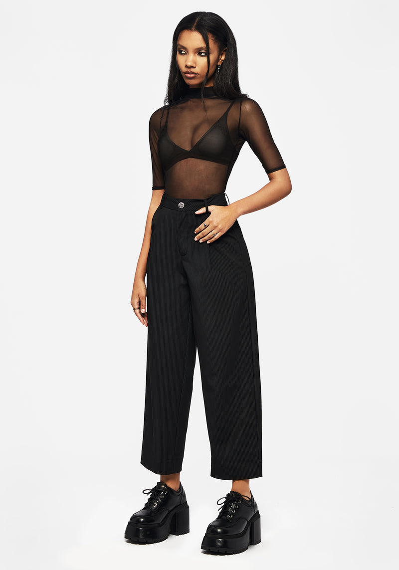 Zelda Pinstripe Tailored Balloon Trousers