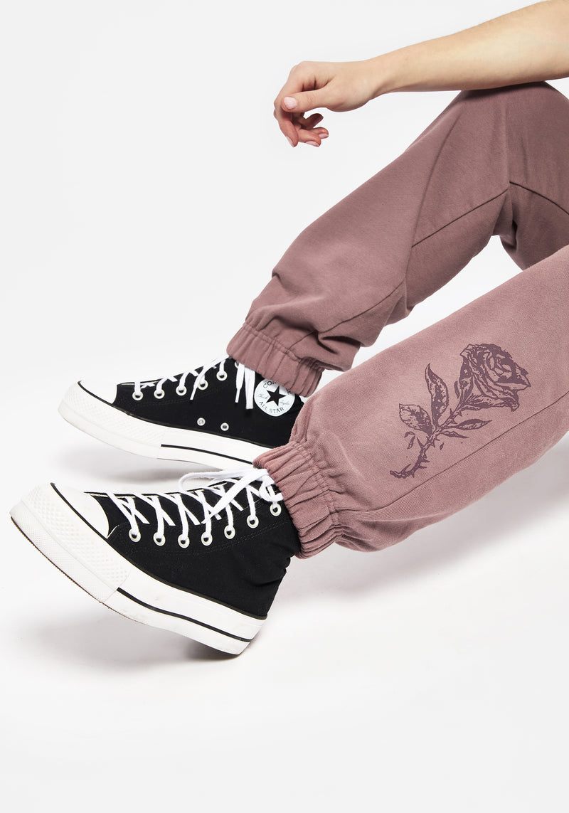 Corvus Graphic Print Tapered Cuffed Jogger