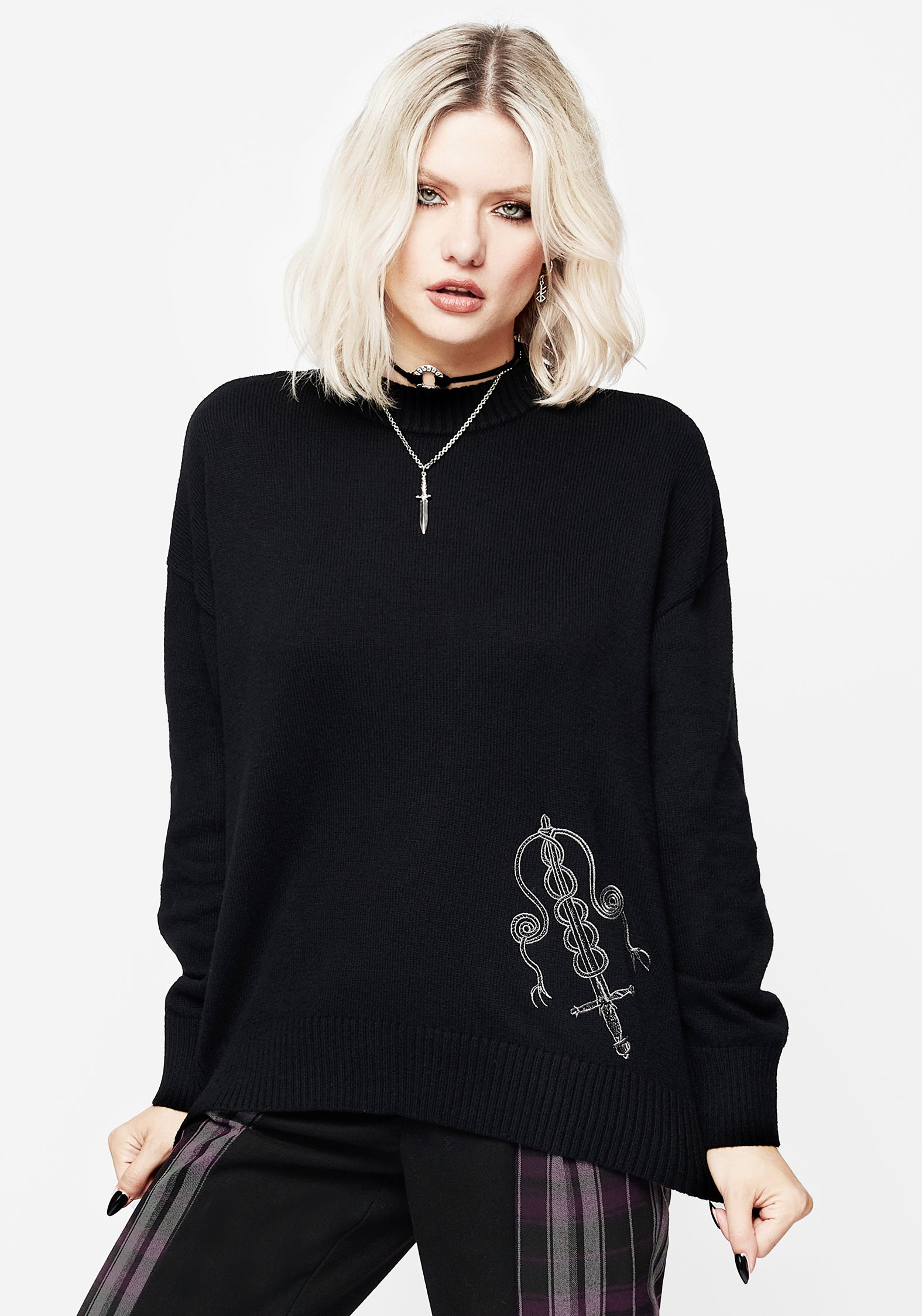 Misericorde Embroidered Knit Jumper