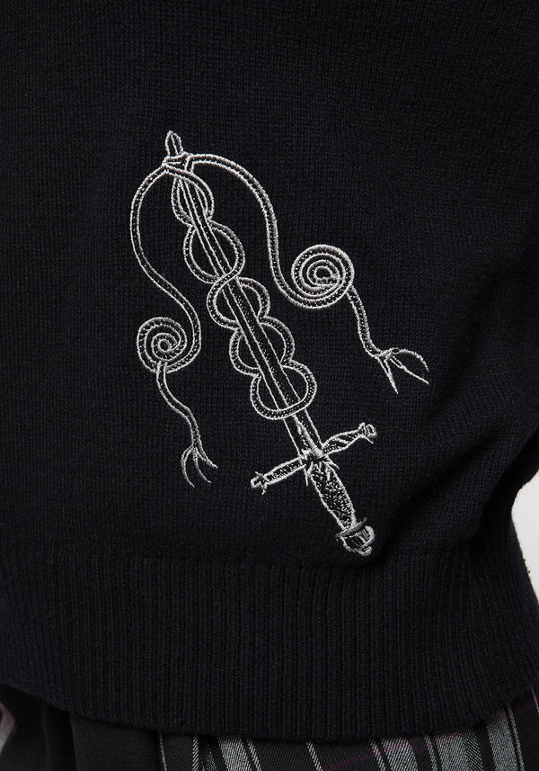 Misericorde Embroidered Knit Jumper