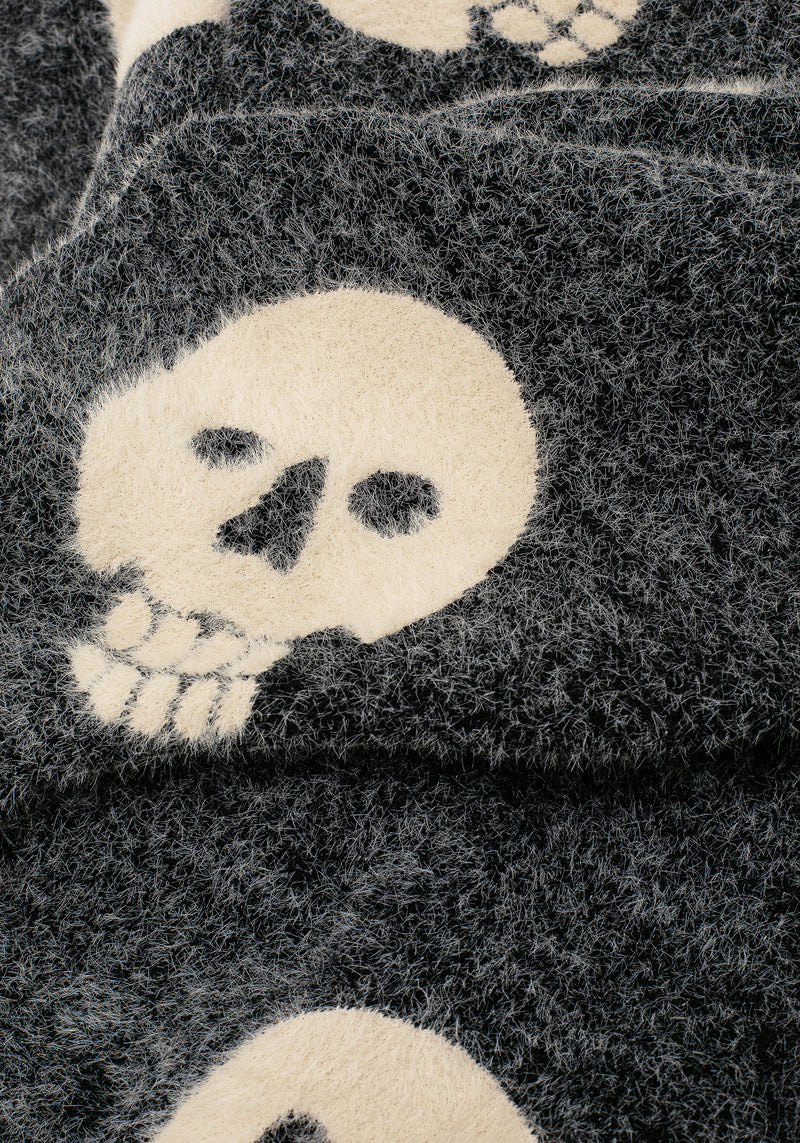 Crania Skull Knit Scarf