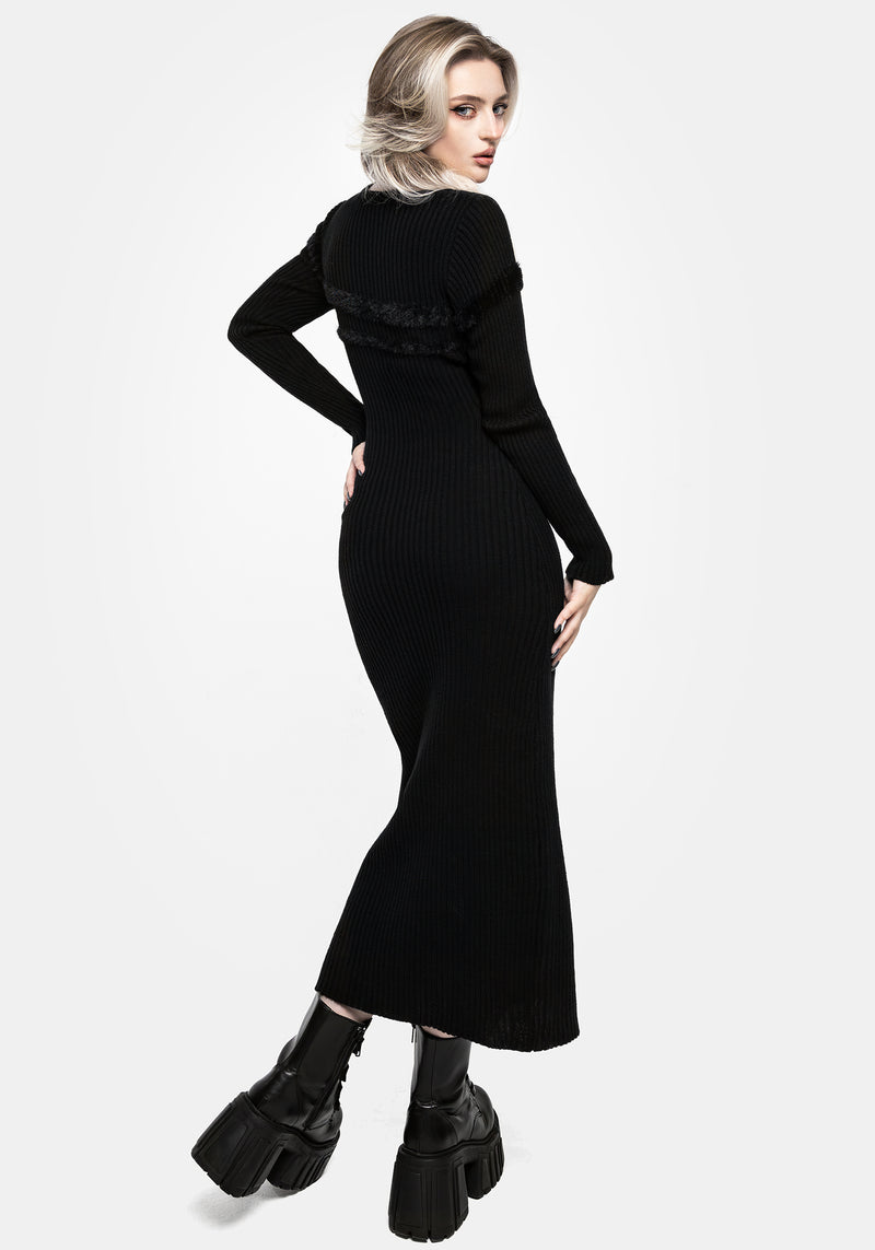 Typhon Stripe Knit Maxi Dress