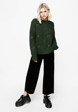 Barberry Embroidered Diamond Knit Jumper