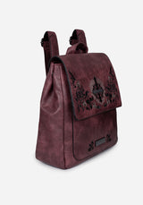 Elderberry Embroidered Mini Backpack