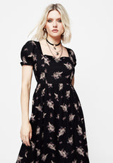 Carrion Puff Sleeve Midi Dress