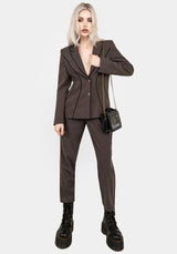 Cointrelle Herringbone Piped Blazer