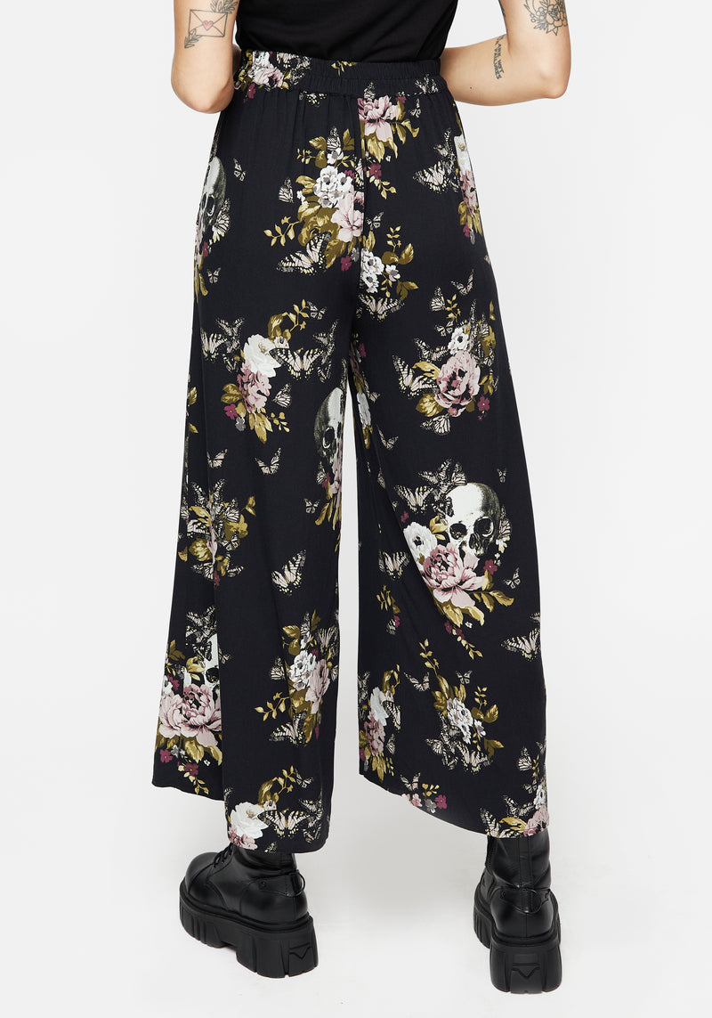 Revival Floral Wide Leg Culotte Trousers