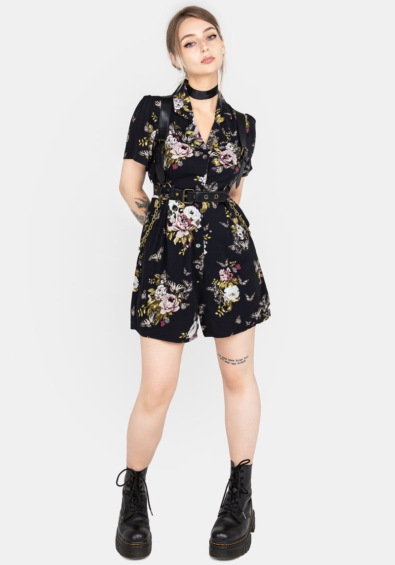 Revival Floral Button Up Playsuit