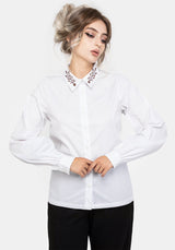 Cybele Embroidered Button Up Shirt