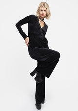 Otherworld Embroidered Faux Wrap Jumpsuit