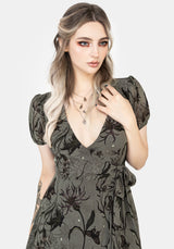 Gloriana Floral Print Chiffon Midaxi Wrap Dress