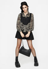 Gloriana Floral Print Chiffon Shirt