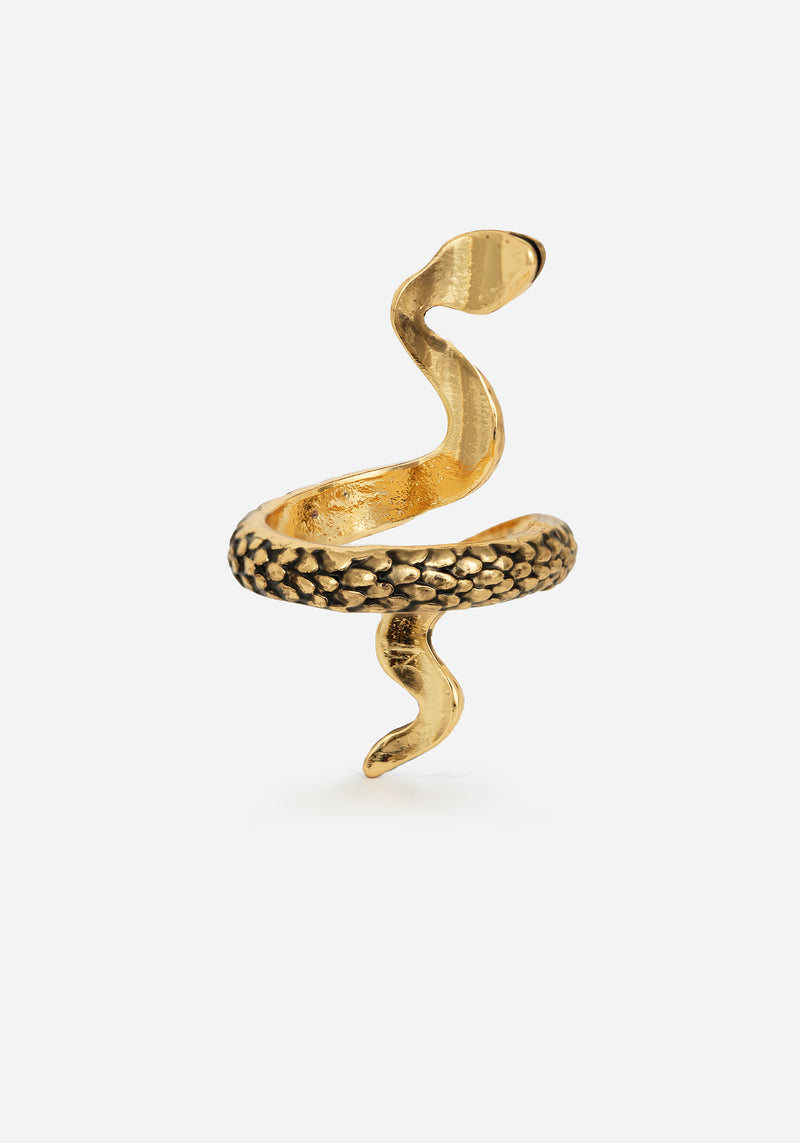 Damballa Snake Ring - Gold