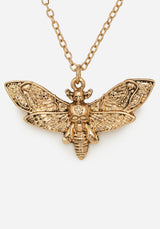 Mortmoth Layered Choker Necklace - Gold