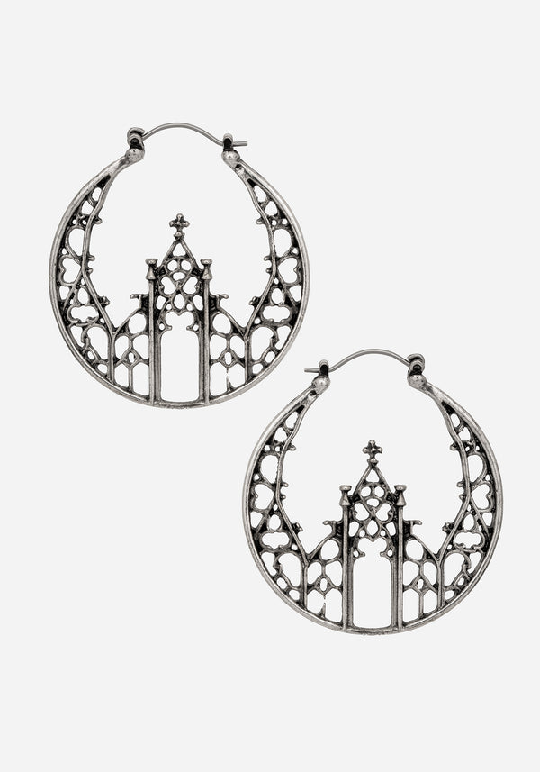 Cathedral Gothic Hoop Earrings