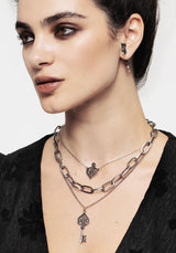 Claustrum Gothic Key Layered Necklace