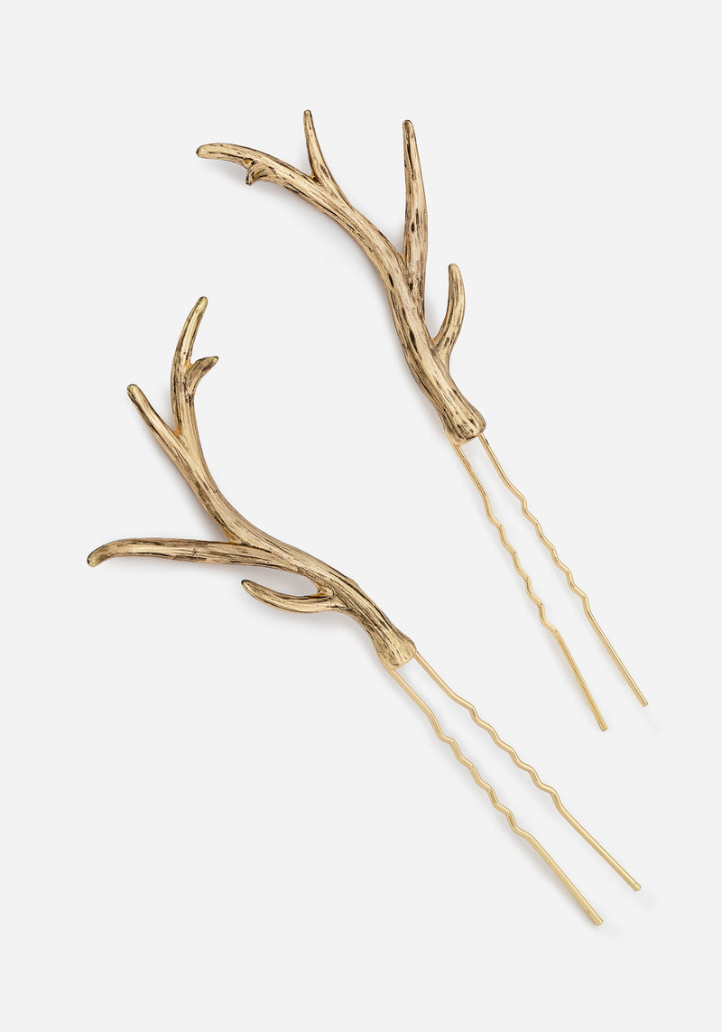 Faline Antler Hair Pins