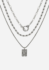 Lovers Tarot Layered Multichain Necklace