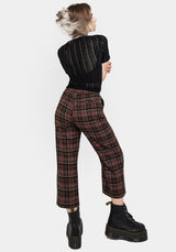 Hickory Check Straight Leg Trousers