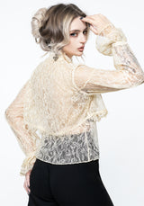 Wither Floral Lace Blouse Top