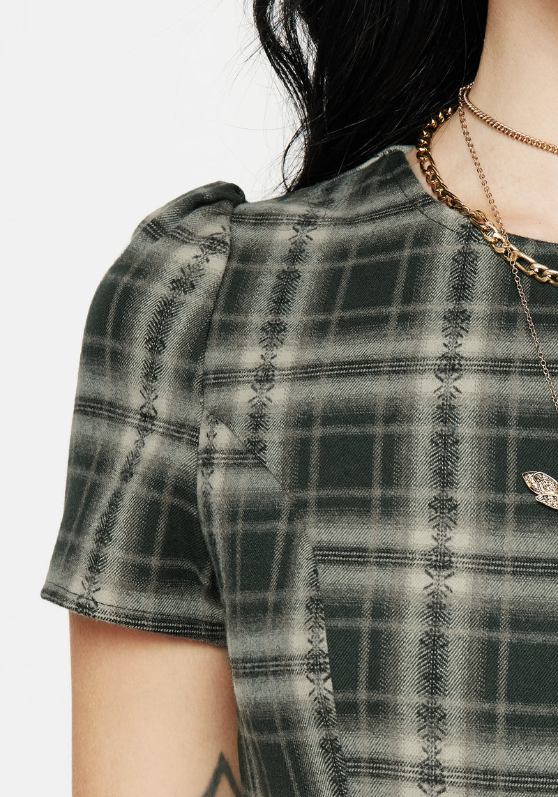 Tulisa Check Midi Dress