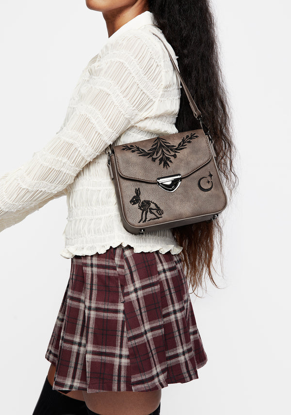 Hester Embroidered Mini Satchel Bag