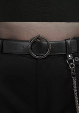 Ouroboros Snake Buckle Chain Belt