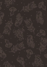 Hexborn Baba Yaga Printed Denim Dungarees