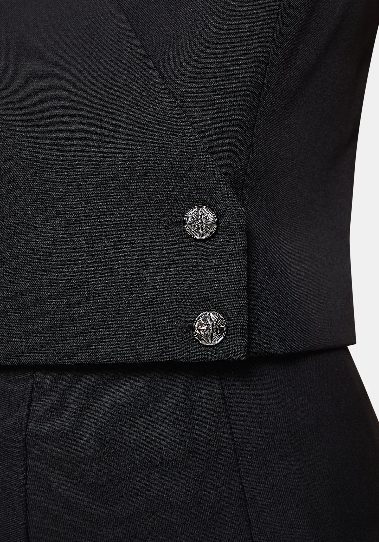 Iris Celestial Tailored Wrap Over Button Waistcoat