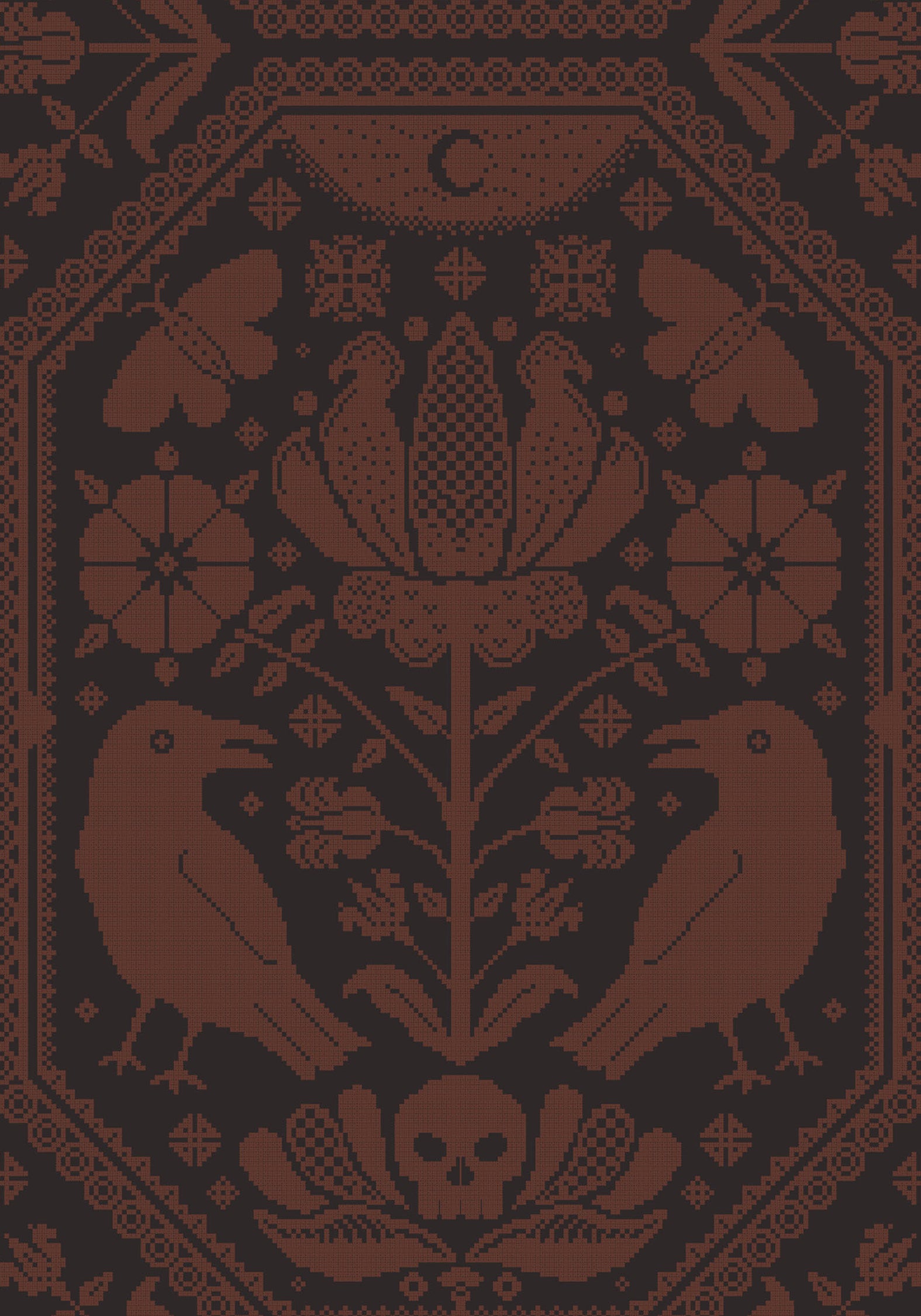 Annabel Inverted Raven Print Shirred Mini Dress