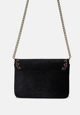 Kobra Snake Embroidered Crossbody Bag