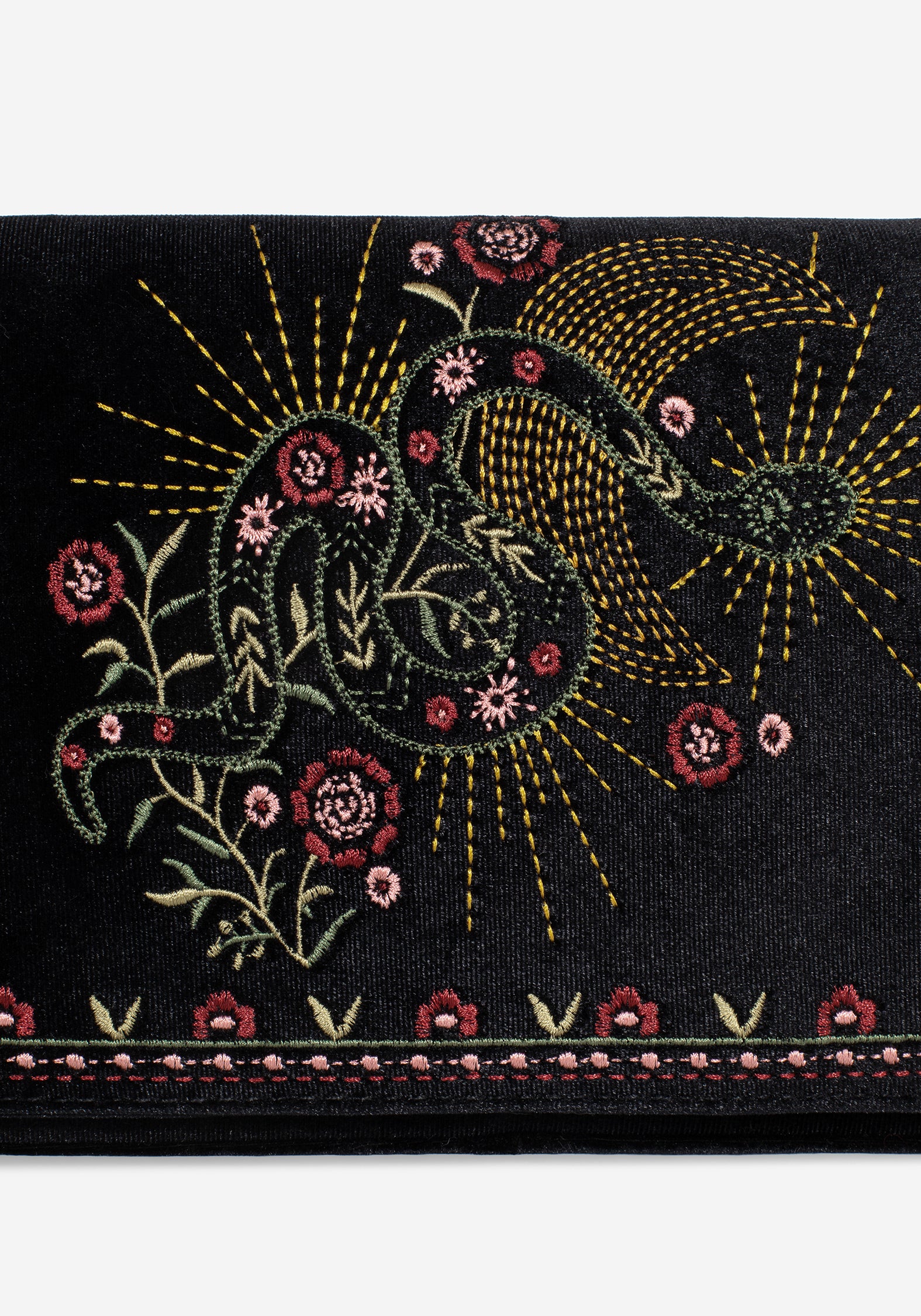 Kobra Snake Embroidered Crossbody Bag