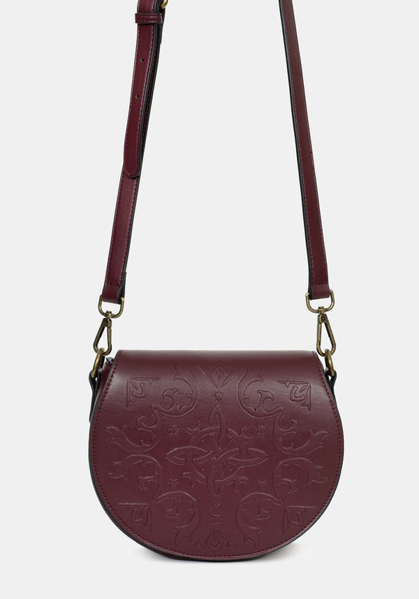 Nyelle Witches Knot Debossed Circle Bag