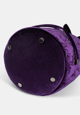 Tamsin Purple Velvet Bucket Bag
