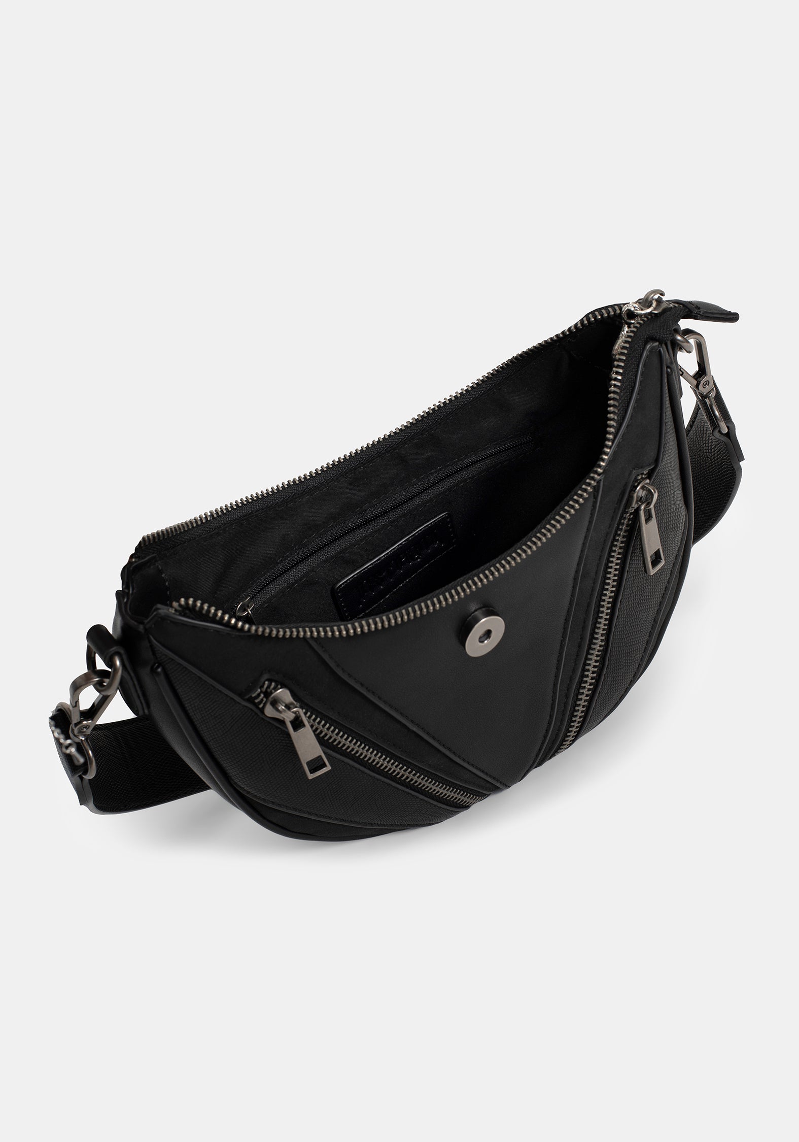 Colette Rat Zip Triangle Hardware Shoulder Bag